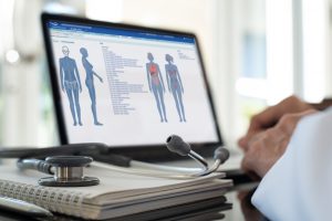 DIE WEBBASIERTE PRAXISSOFTWARE PRINCIPA AUF DEM LAPTOP IM BROWSER