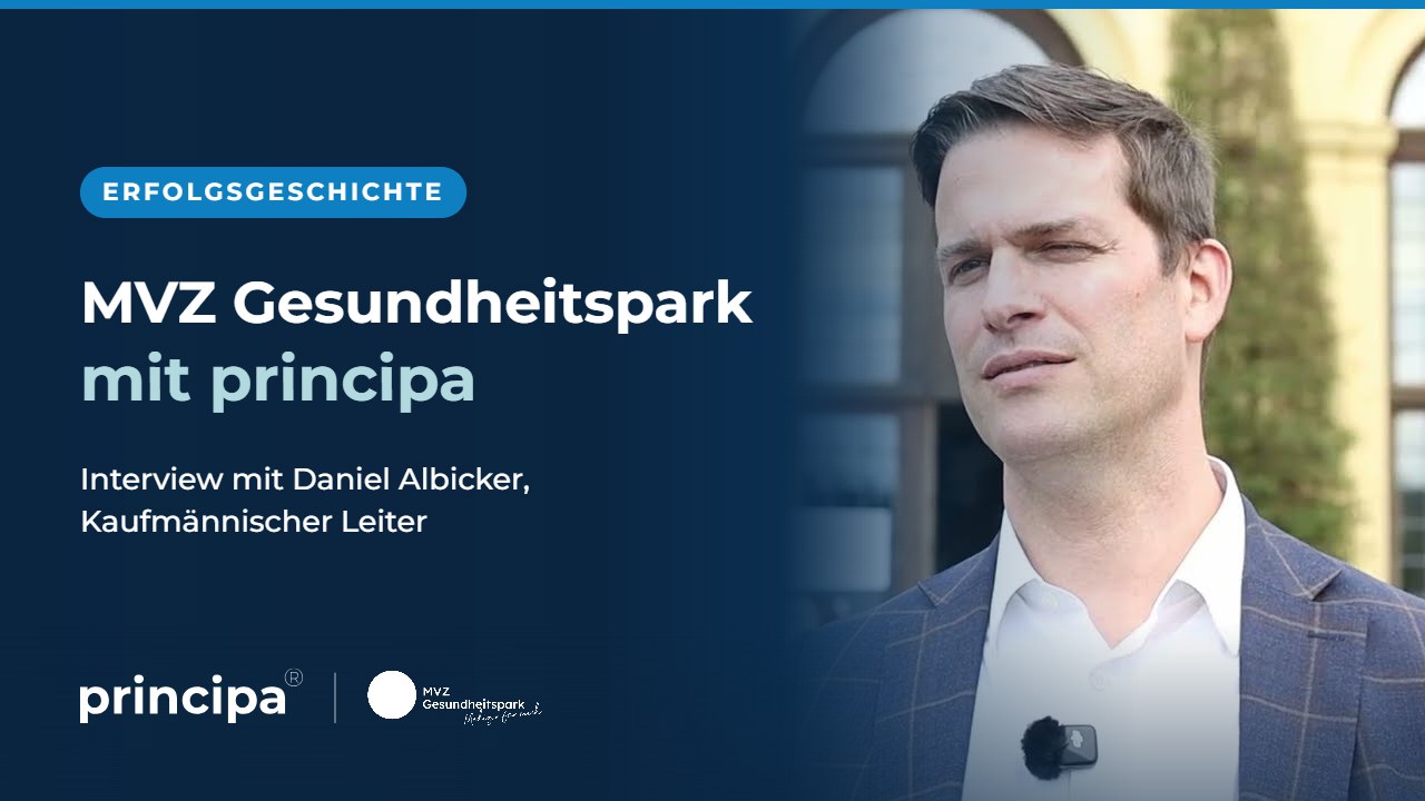 Erfolgsgeschichte: MVZ Gesundheitspark mit principa, Interview mit Daniel Albicker